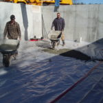 11. Starting the concrete - Basement Floor