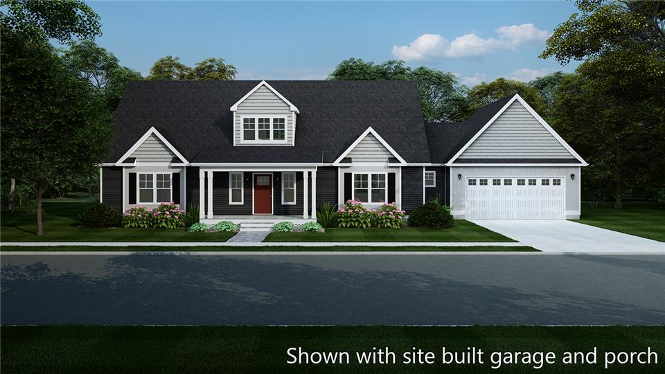 AARC-BENCHMARK-SHELTON CREEK CAPE COD EXTERIOR - All American Dream Homes AARC-BENCHMARK-SHELTON CREEK CAPE COD EXTERIOR | AADH