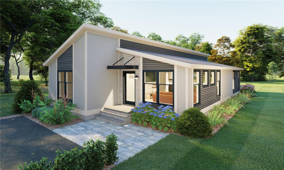 AARC-MODERN-JADE TREE RANCH EXTERIOR - All American Dream Homes AARC-MODERN-JADE TREE RANCH EXTERIOR | AADH