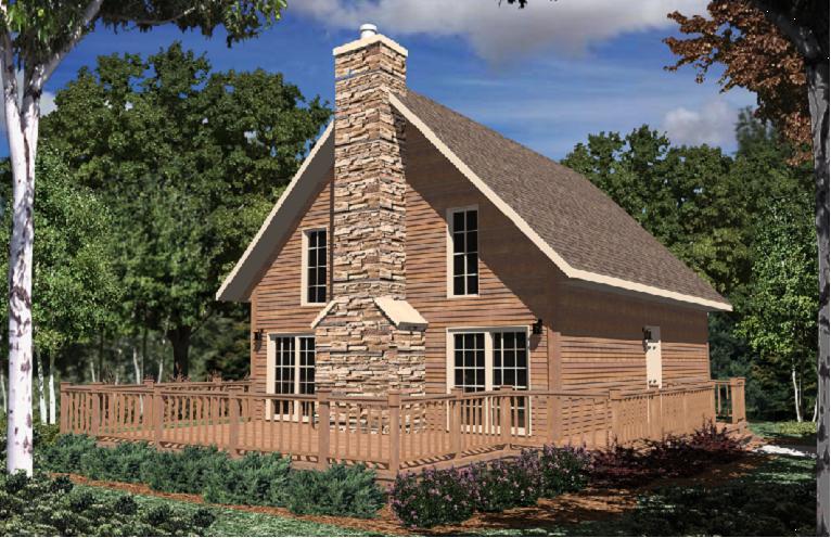 AAA-VACATION-PLANS-511-HILLCREST-EXTERIOR-ELEVATION  | AADH