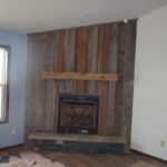 40. Fireplace Stone being completed by Customer