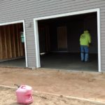 41.2 Garage Floor almost done and sidewalks being formed
