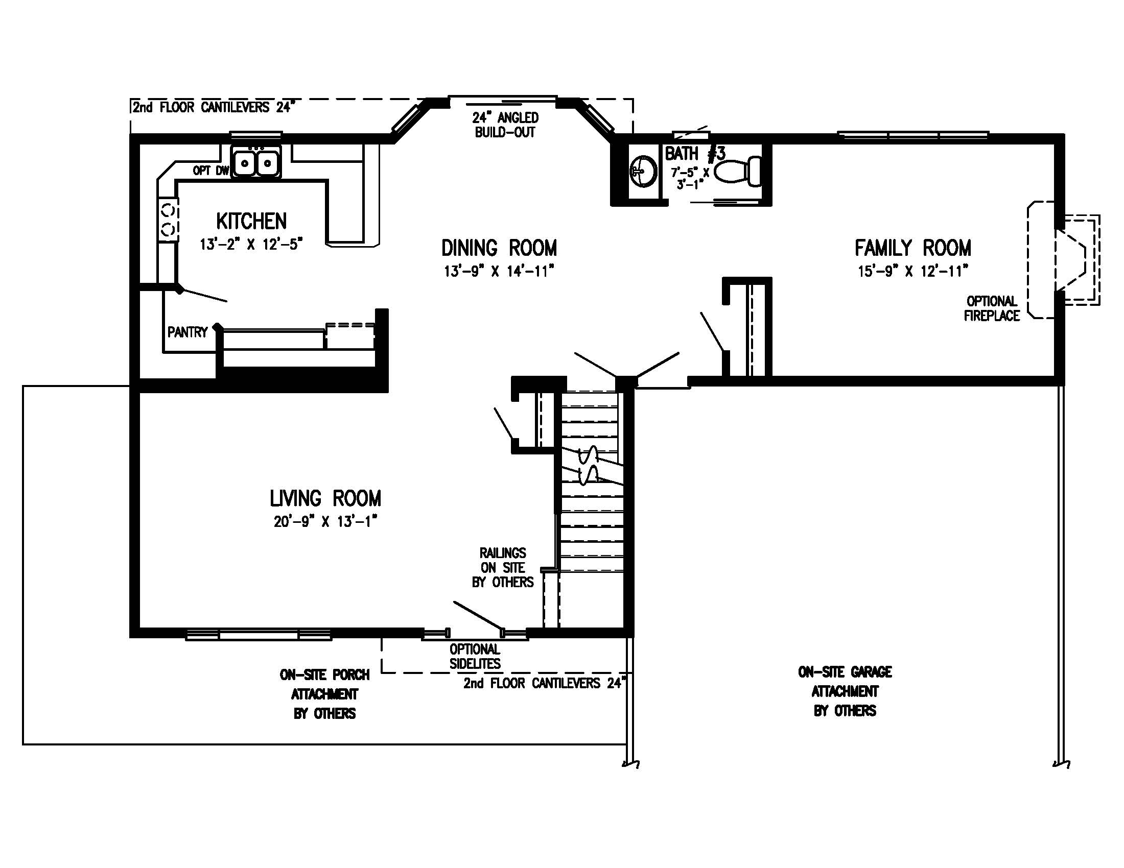 Elmhurst 1st Floor Plan All American Dream Homes