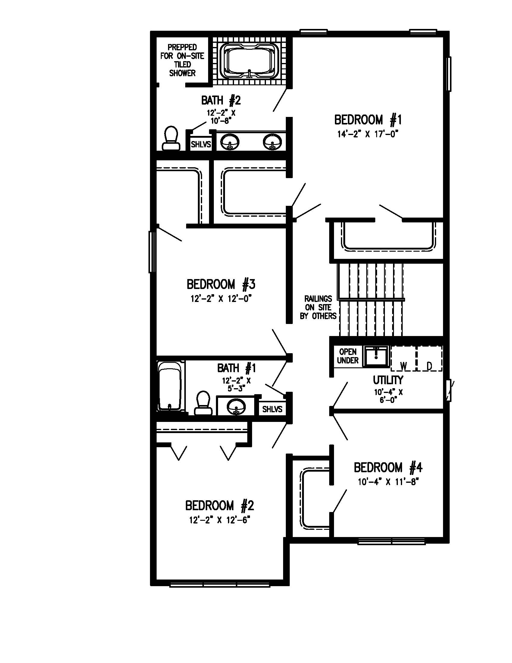 Fullerton 2nd Floor Plan All American Dream Homes
