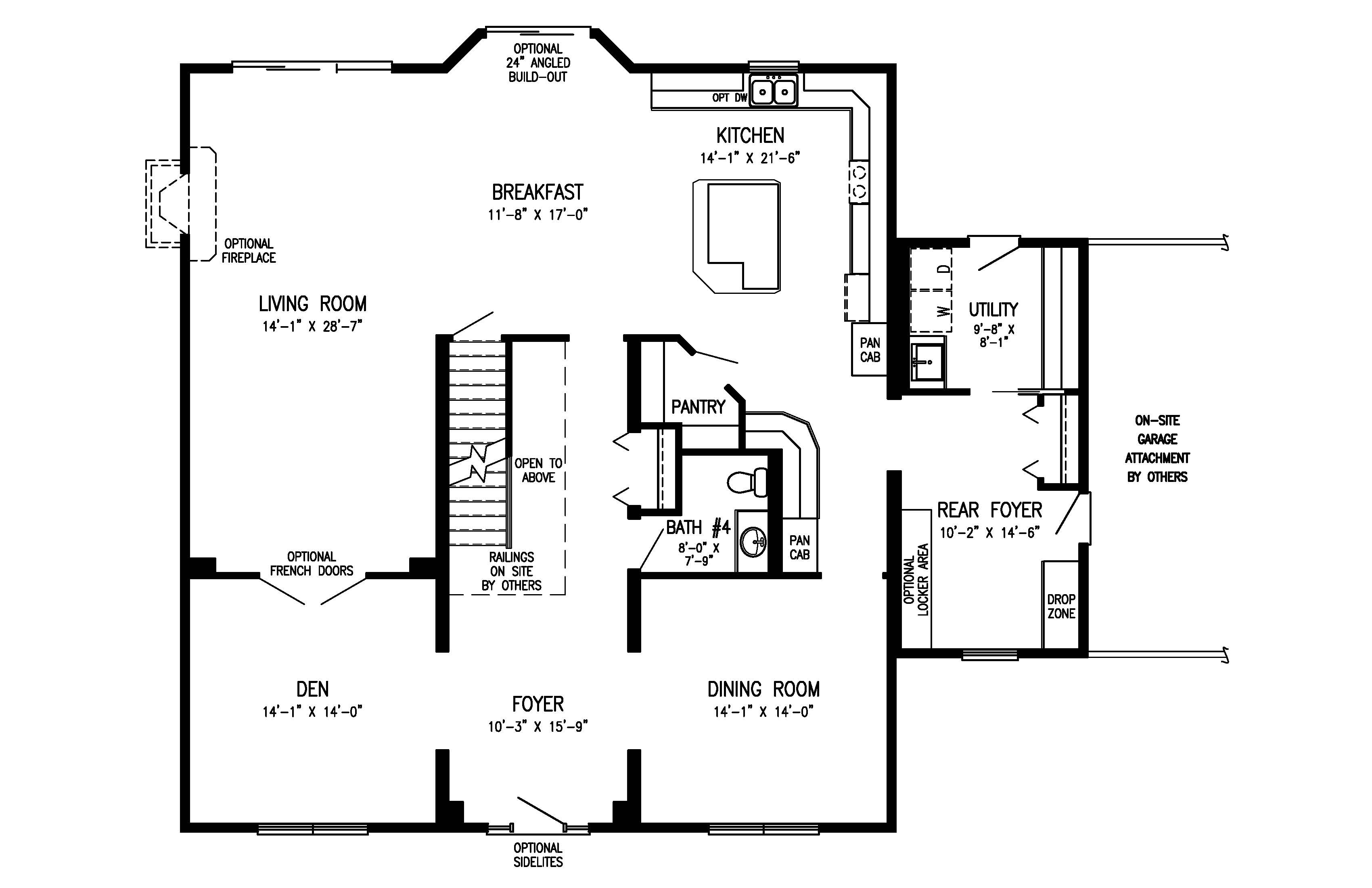 Providence 1st Floor Plan All American Dream Homes