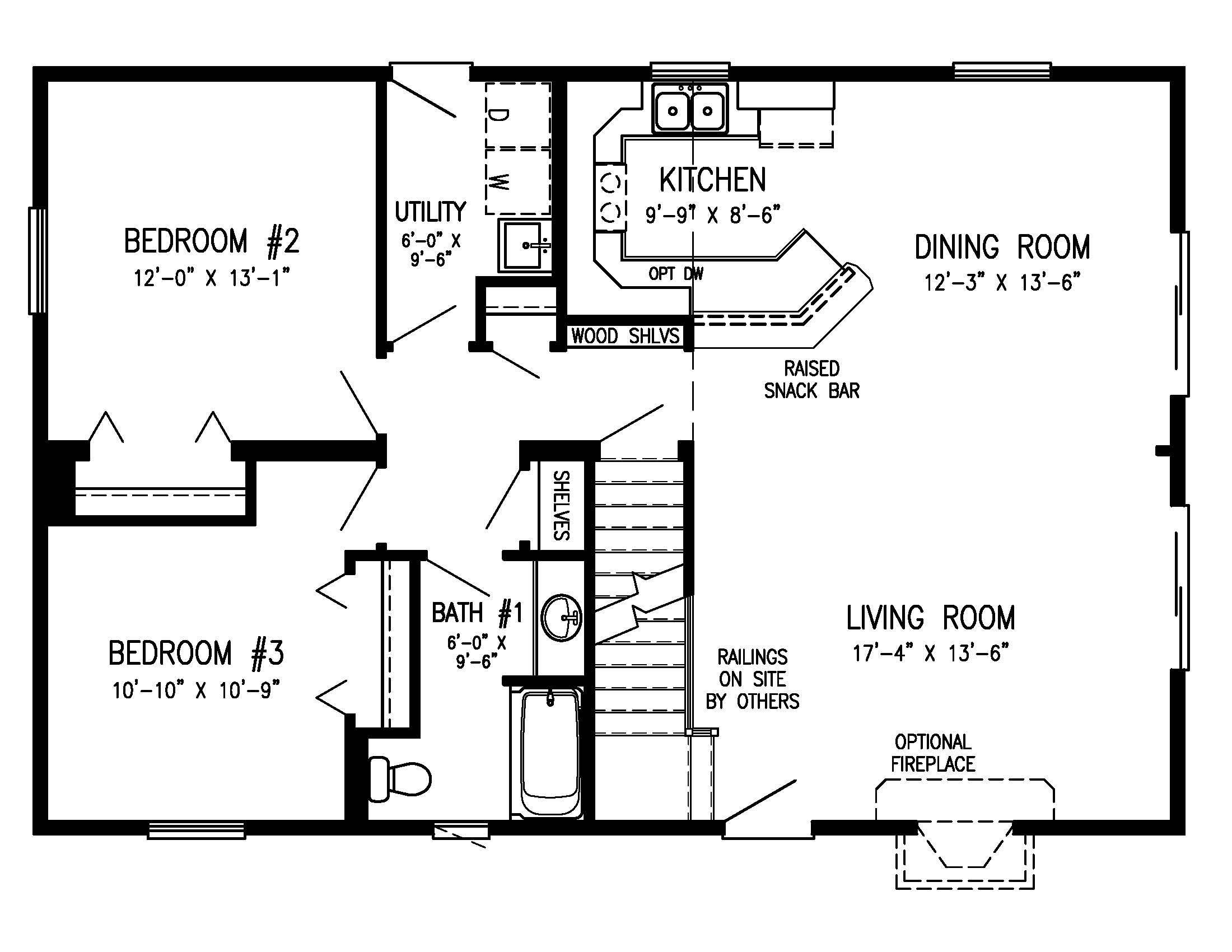 Tahoe 1st Floor Plan - All American Dream Homes