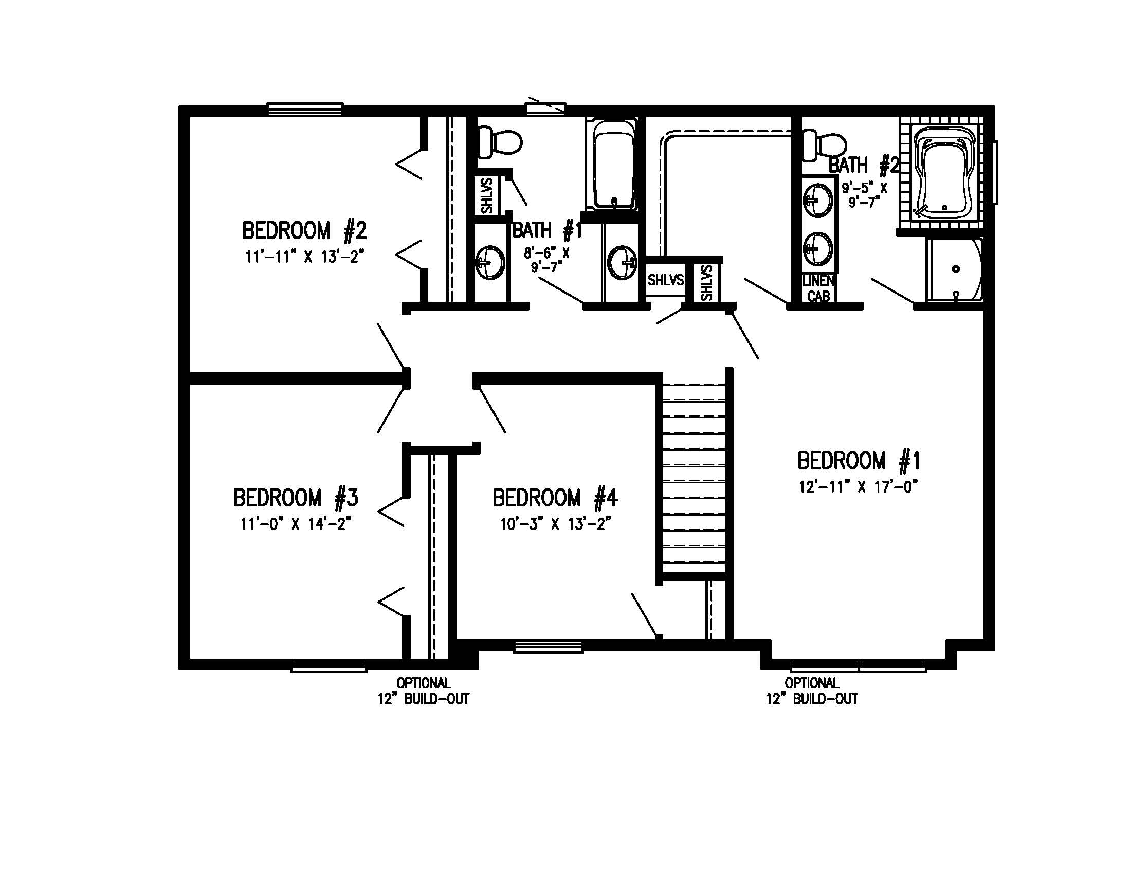 Westport 2nd Floor Plan All American Dream Homes